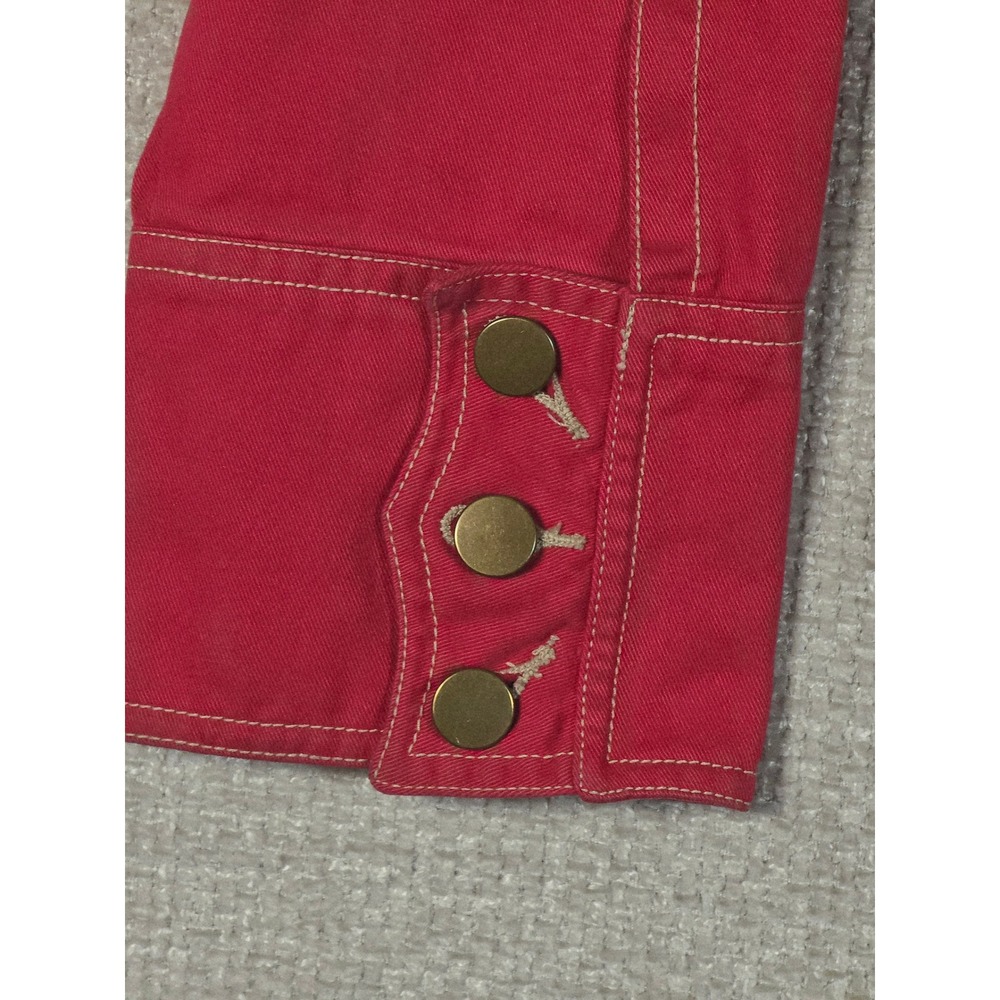 Roper Pink Denim Western Jacket Womens Large Pink Jean Blazer Cowgirl Rodeo Vtg - Picture 3 of 12